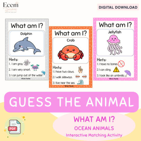 Ocean Animals Guess What I Am? 