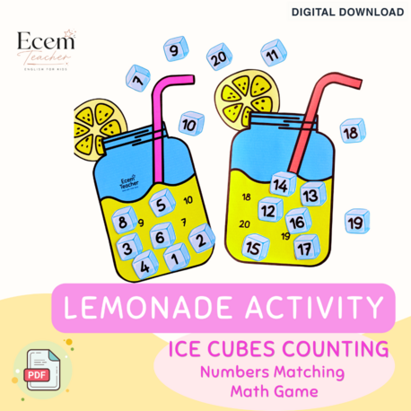  Lemonade Number Matching Activity