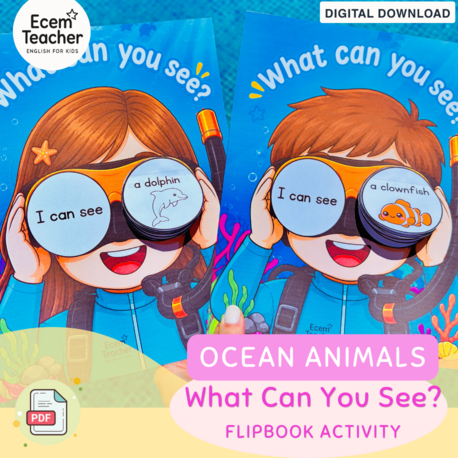 What Can You See? Interactive Craft | Ocean Animals PDF