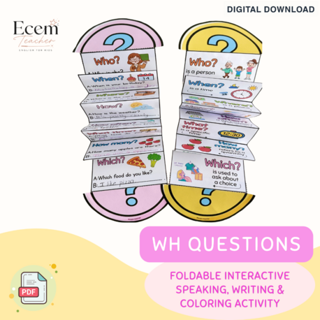 WH-QUESTIONS ACCORDION | INTERACTIVE ENGLISH ACTIVITY