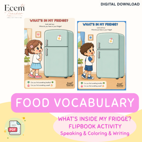 WHAT’S IN MY FRIDGE? | Flipbook Activity for Kids