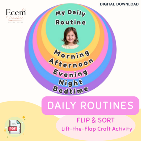 Daily Routine Flip Book - Interactive Printable