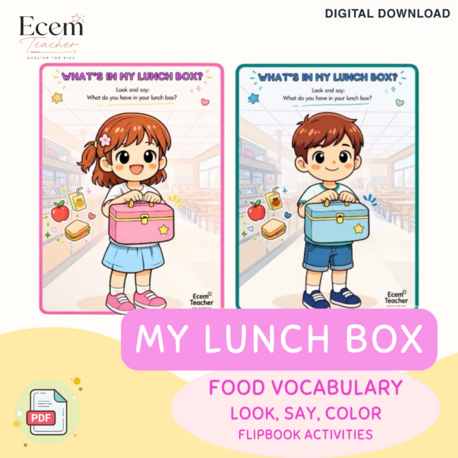 What's In My Lunch Box? Speaking Activity | ESL Food Vocabulary 