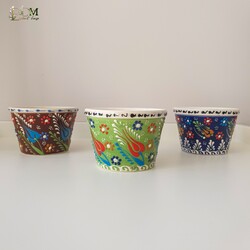 Kase Seramik Saksı 3'lü Set