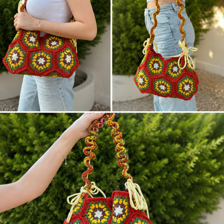 Wildflower Crochet Bag