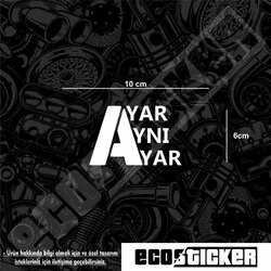 Ayar Aynı Ayar Sticker
