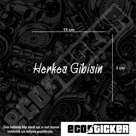 Herkes Gibisin Sticker