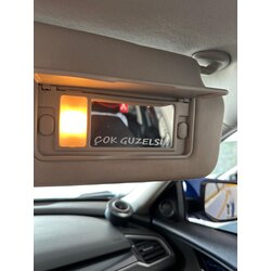 Çok Güzelsin Güneşlik Ayna Yazısı 