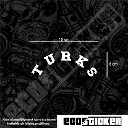 TURKS Oval Cam Sticker