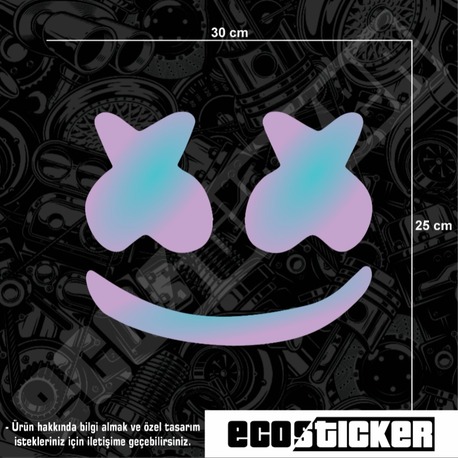 Smile Hologram Cam Sticker