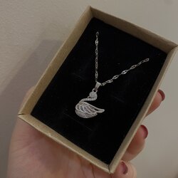 çelik silver | swarovski kolye 