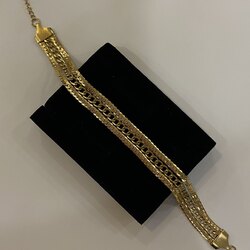 çelik gold | üç zincir bileklik 