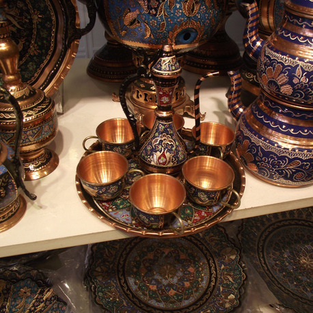Saf bakır zemzem seti