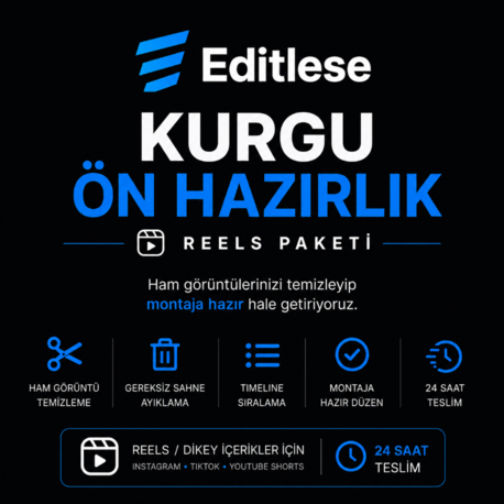 Kurgu Ön Hazırlık Sistemi | Ham Görüntü Düzenleme