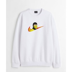Swoosh Scorpion Mortal Kombat Alev Nakış İşlemeli Kişiye Özel Sweatshirt & Sweater, Kendin Tasar