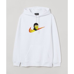Swoosh Scorpion Mortal Kombat Alev Nakış İşlemeli Kişiye Özel Kapüşonlu Sweatshirt & Hoodie,