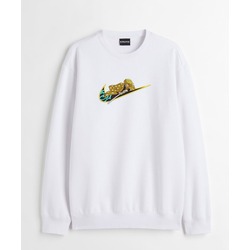Swoosh Zenitsu Agatsuma Nakış İşlemeli Kişiye Özel Sweatshirt & Sweater, Kendin Tasarla,