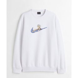 Swoosh Killua Zoldyck Nakış İşlemeli Kişiye Özel Sweatshirt & Sweater, Kendin Tasarla
