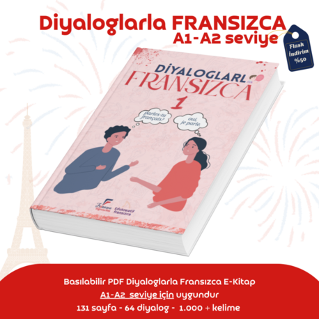 Diyaloglarla Fransızca öğren – A1-A2 Seviye E-Kitap (PDF)