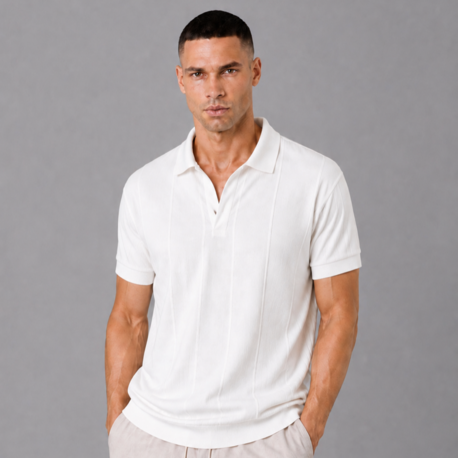 Essential Polo Yaka Örme T-Shirt