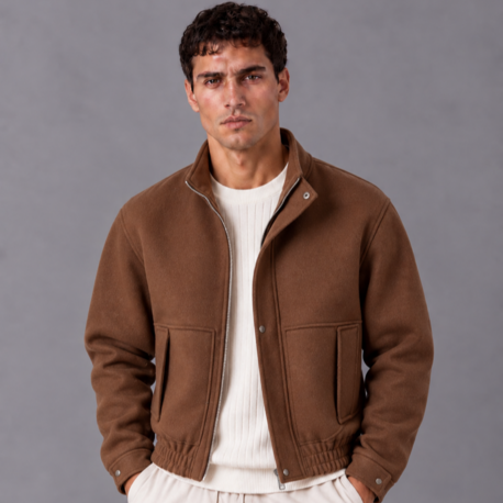 Urban Bomber Ceket - Kahve