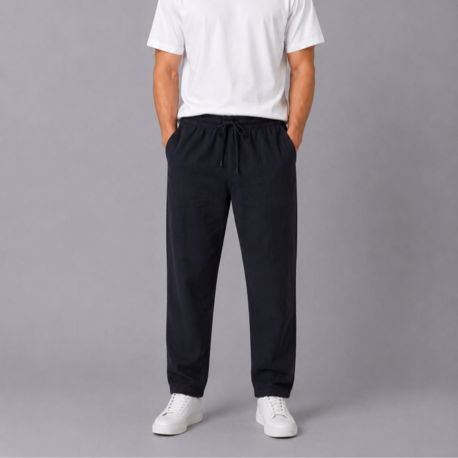 Siyah Relax Baggy Pantolon