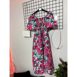 Balonkol Gipeli Lovely Elbise (Pembe)