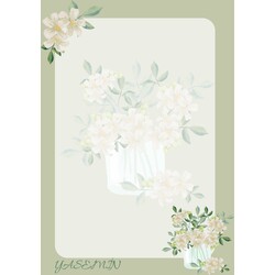 Yasemin çiçeği defter 