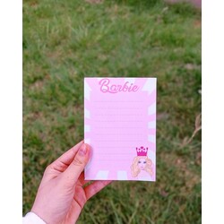 Barbie desenli not defteri 
