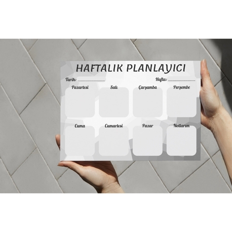 haftalık planlayıcı 