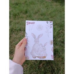 anne tavşan desen defter