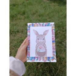 sepetli tavşan defter