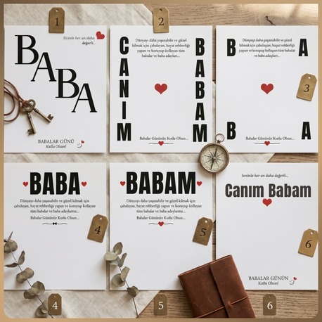 Babalar Günü Açacaklı Anahtarlık Hediyelik (50 Adet)