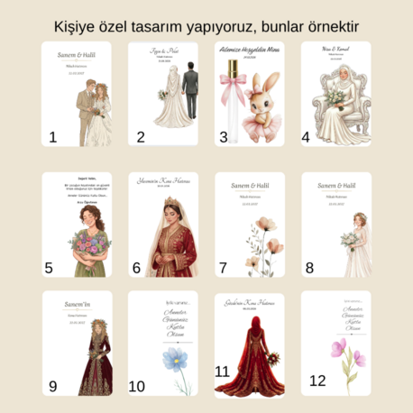Hediyelik sunumu tasarım kart (50 Adet)