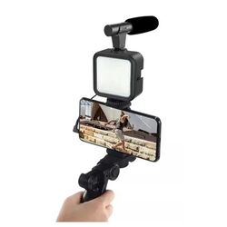 Selfie Aparati İsikli Mikrofonlu