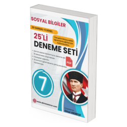 25'li PDF 7. SINIF SOSYAL BİLGİLER DENEMESİ- 20 SARMAL 5 GENEL DENEME- YARDIM KAMPANYASI