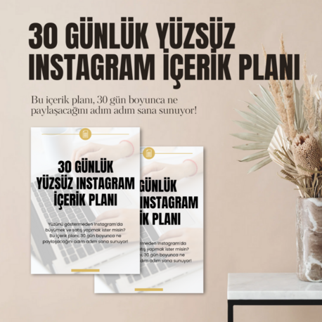 30 Günlük Yüzsüz İçerik Planı