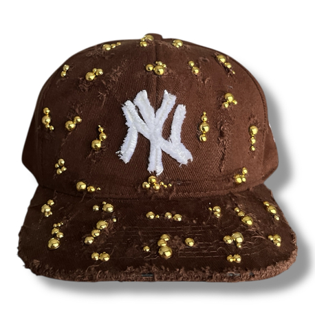 Custom Yankees Gold Stud Cap