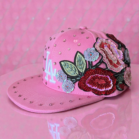 Custom LA Pink Bloom Cap