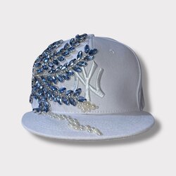 Custom Yankees Ocean Pearl Cap