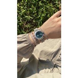 Rolex Seri Silver-Yeşil Saat
