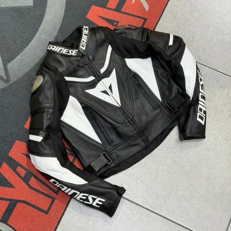 Dainese Kadın Deri Ceketi SİYAH-BEYAZ