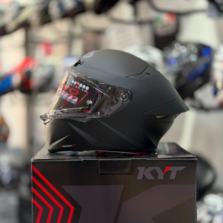 KYT TT-REVO KASK PLAIN MATT BLACK