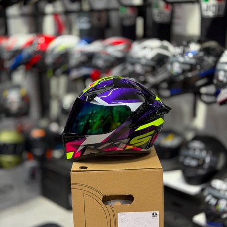 Agv K1 S Fastlap Black Purple Pink Kapalı Kask