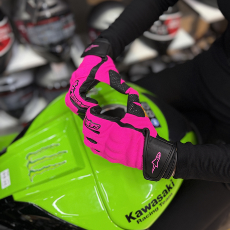 Alpinestars Kumaş Eldiveni Full Pembe