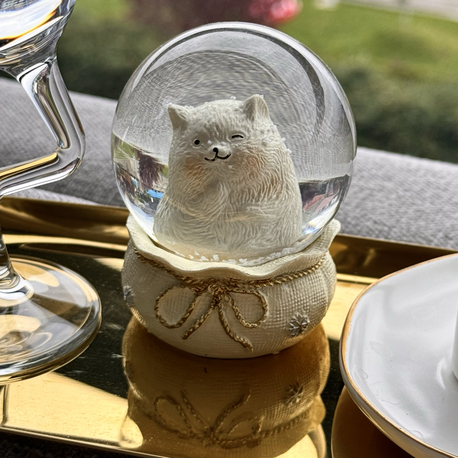 KEDİLİ LED KAR KÜRESİ