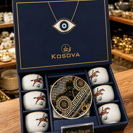 KOSOVA 6 KİŞİLİK KAHVE FİNCAN SET 