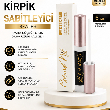 Kirpik Sabitleyici (Lash Sealer) Şeffaf 5 ml – Uzun Süre Kalıcılık