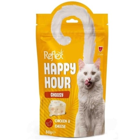 Reflex Happy Hour Tavuk Etli ve Peynirli Seçici Kediler için Kedi Ödülü