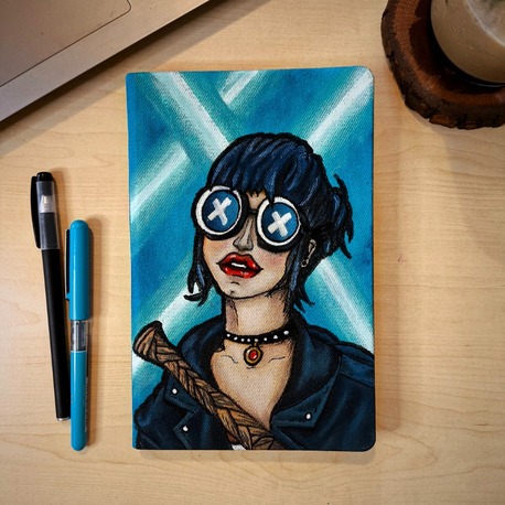 Blue XGirl - El Çizimi A5 Defter